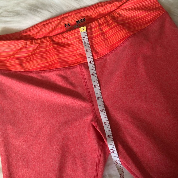 Under Armour Cropped Neon Athletic Leggings - Picture 7 of 8